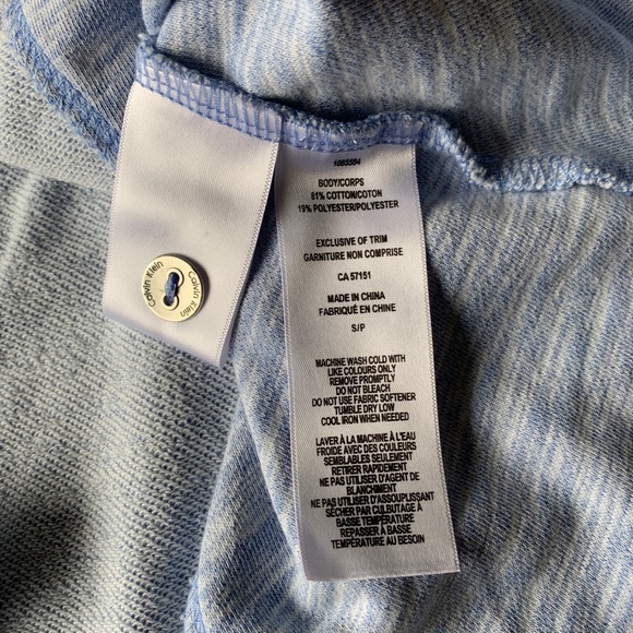 Calvin Klein blue cowl neck hi low sweater - Picture 10 of 12